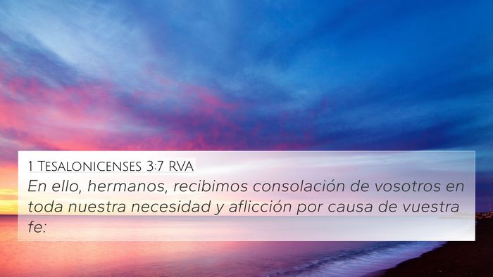 1 Tesalonicenses 3:7 RVA Bible Verse Image