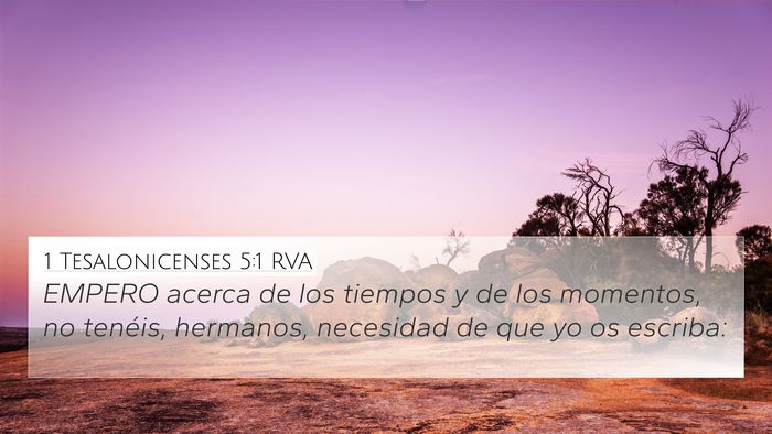 1 Tesalonicenses 5:1 RVA Bible Verse Image