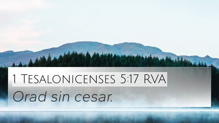 1 Tesalonicenses 5:17 RVA Bible Verse Image