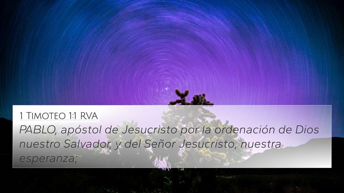 1 Timoteo 1:1 RVA Bible Verse Image