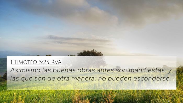1 Timoteo 5:25 RVA Bible Verse Image