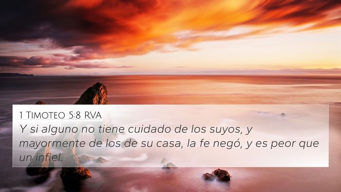 1 Timoteo 5:8 RVA Bible Verse Image