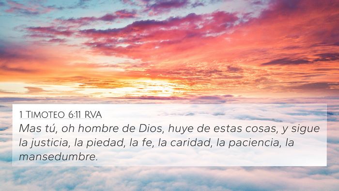 1 Timoteo 6:11 RVA Bible Verse Image