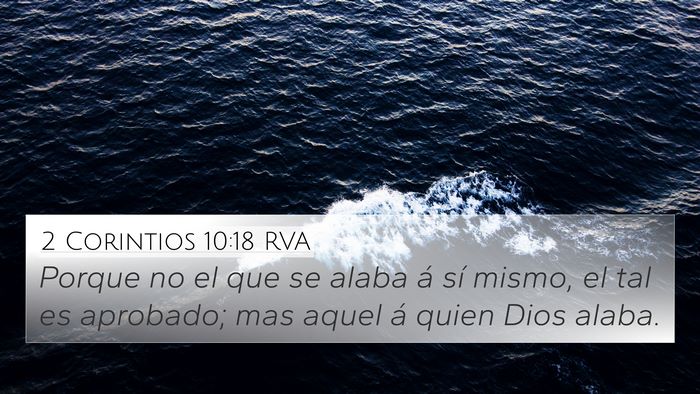 2 Corintios 10:18 RVA Bible Verse Image