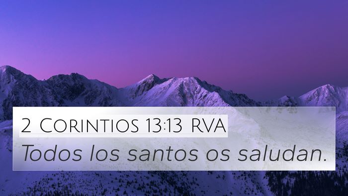 2 Corintios 13:13 RVA Bible Verse Image
