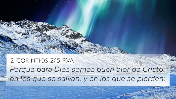 2 Corintios 2:15 RVA Bible Verse Image