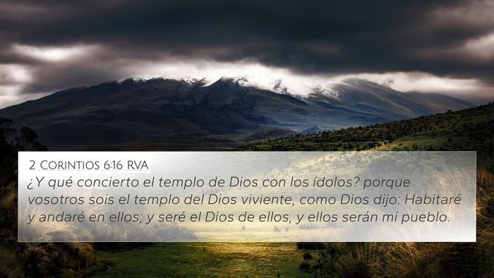 2 Corintios 6:16 RVA Bible Verse Image