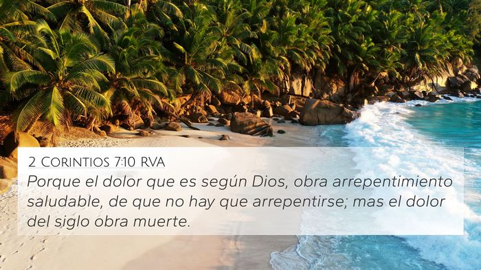 2 Corintios 7:10 RVA Bible Verse Image