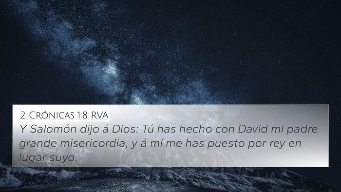 2 Crónicas 1:8 RVA Bible Verse Image