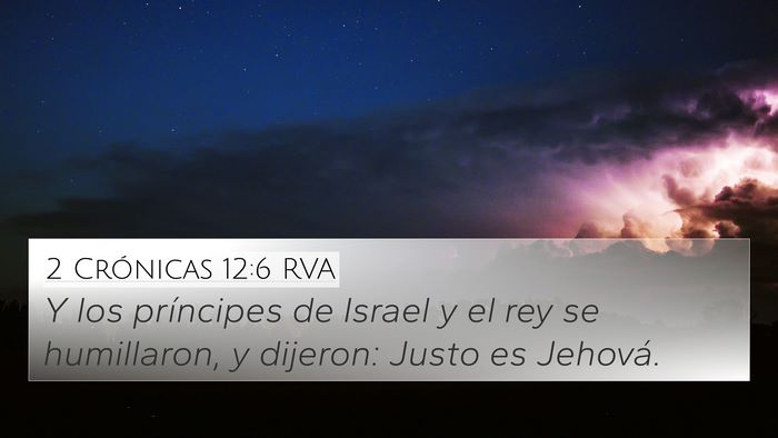 2 Crónicas 12:6 RVA Bible Verse Image