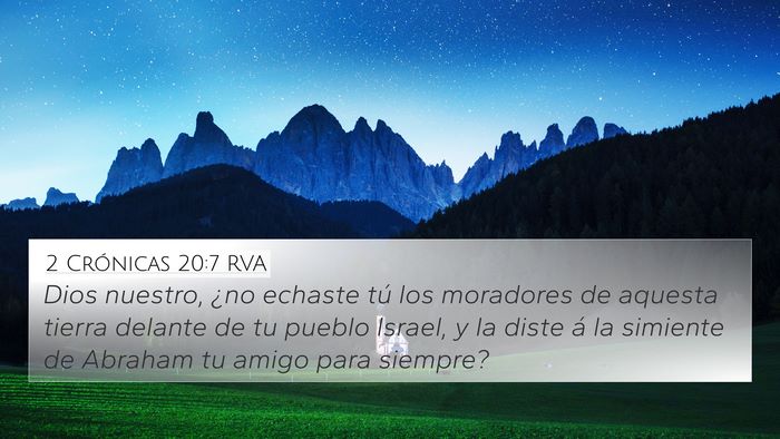 2 Crónicas 20:7 RVA Bible Verse Image