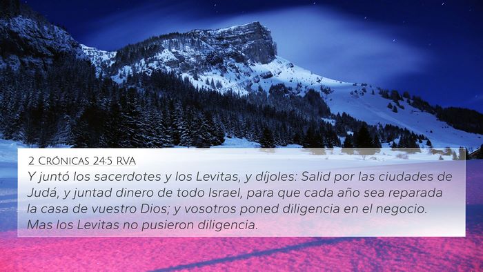 2 Crónicas 24:5 RVA Bible Verse Image