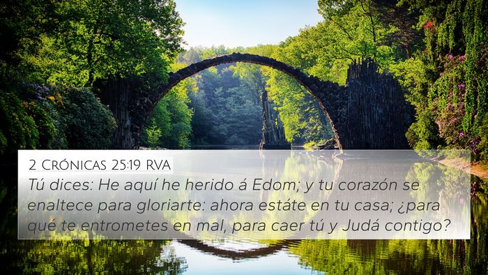 2 Crónicas 25:19 RVA Bible Verse Image