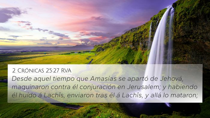 2 Crónicas 25:27 RVA Bible Verse Image