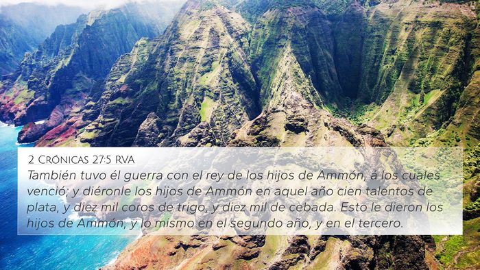 2 Crónicas 27:5 RVA Bible Verse Image