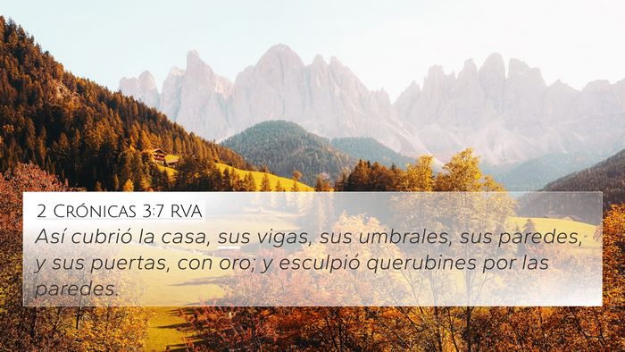 2 Crónicas 3:7 RVA Bible Verse Image