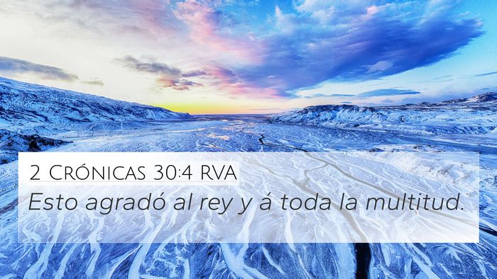 2 Crónicas 30:4 RVA Bible Verse Image