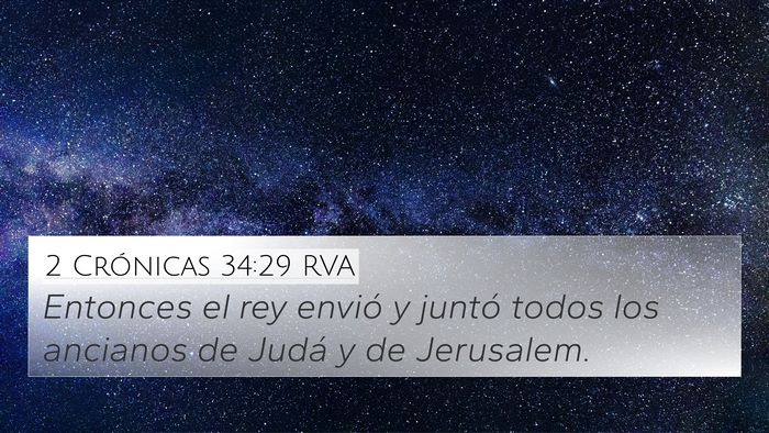 2 Crónicas 34:29 RVA Bible Verse Image