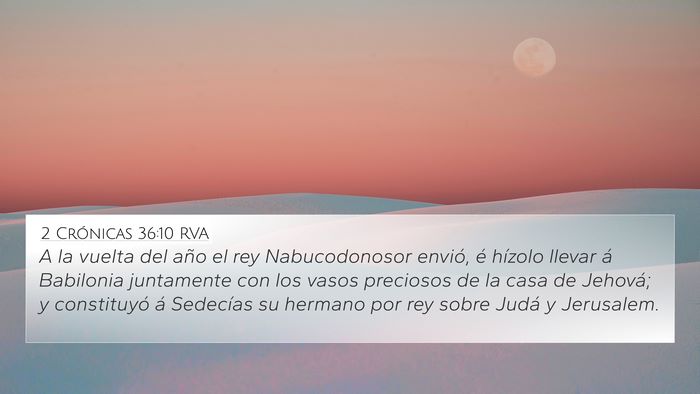 2 Crónicas 36:10 RVA Bible Verse Image