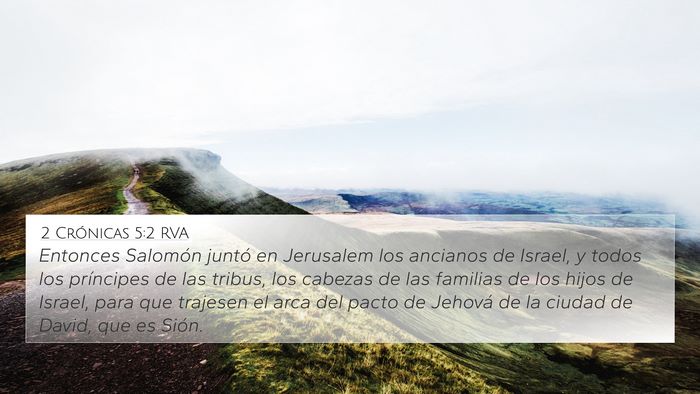 2 Crónicas 5:2 RVA Bible Verse Image