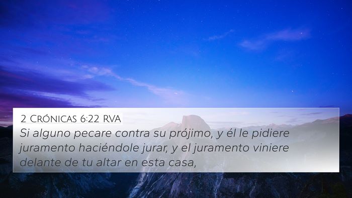 2 Crónicas 6:22 RVA Bible Verse Image
