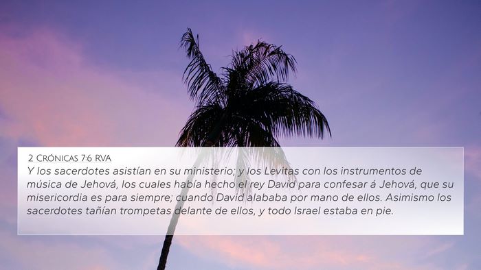 2 Crónicas 7:6 RVA Bible Verse Image
