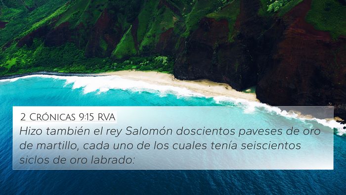 2 Crónicas 9:15 RVA Bible Verse Image