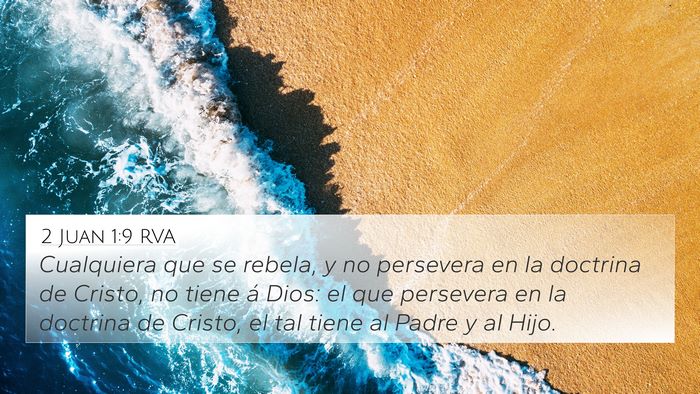 2 Juan 1:9 RVA Bible Verse Image