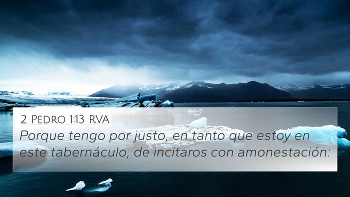 2 Pedro 1:13 RVA Bible Verse Image