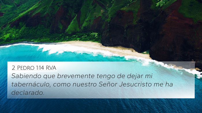 2 Pedro 1:14 RVA Bible Verse Image