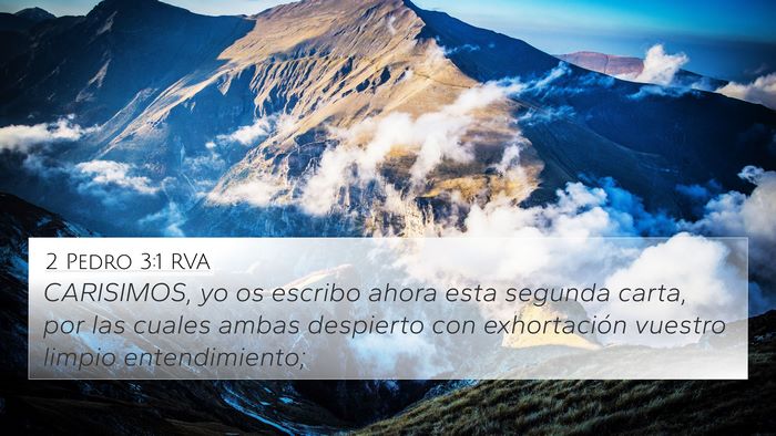 2 Pedro 3:1 RVA Bible Verse Image