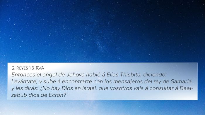2 Reyes 1:3 RVA Bible Verse Image