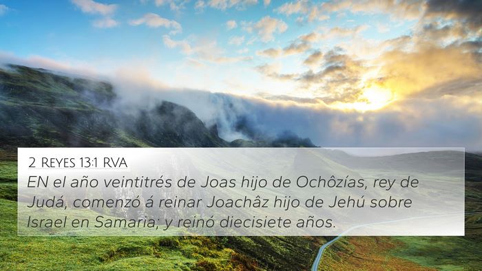 2 Reyes 13:1 RVA 4K Wallpaper - EN el año veintitrés de Joas hijo de - 4K Wallpaper Bible Verse