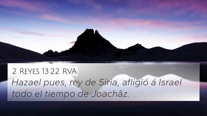 2 Reyes 13:22 RVA Bible Verse Image