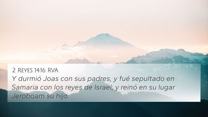 2 Reyes 14:16 RVA Bible Verse Image
