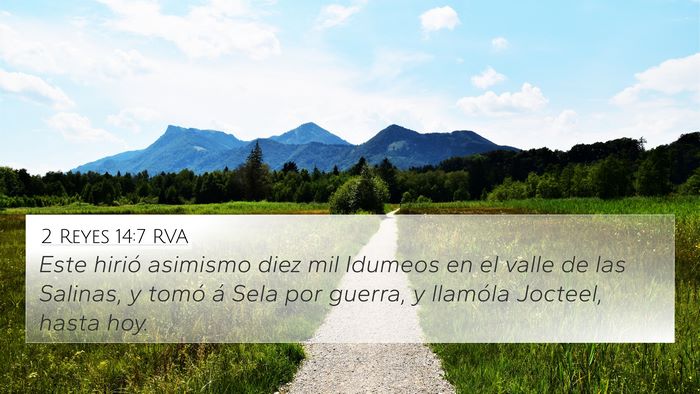 2 Reyes 14:7 RVA Bible Verse Image