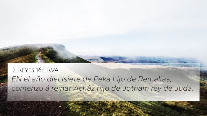 2 Reyes 16:1 RVA Bible Verse Image