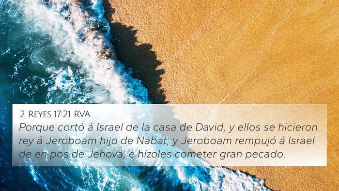 2 Reyes 17:21 RVA Bible Verse Image