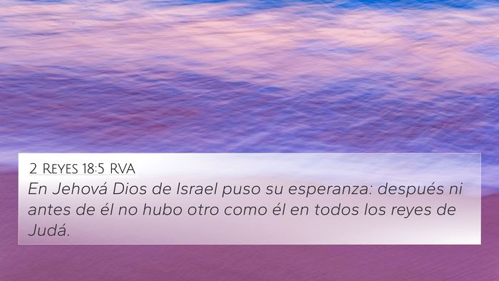 2 Reyes 18:5 RVA Bible Verse Image