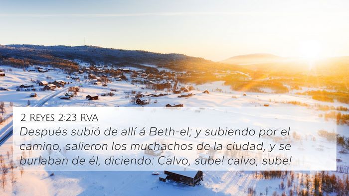 2 Reyes 2:23 RVA Bible Verse Image
