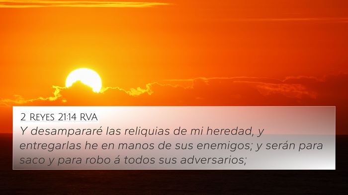 2 Reyes 21:14 RVA Bible Verse Image