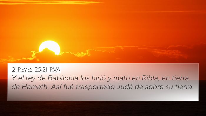 2 Reyes 25:21 RVA Bible Verse Image