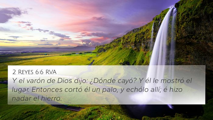 2 Reyes 6:6 RVA Bible Verse Image