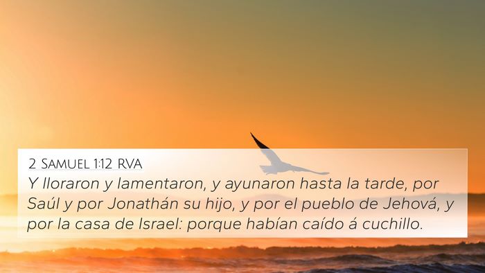 2 Samuel 1:12 RVA Bible Verse Image
