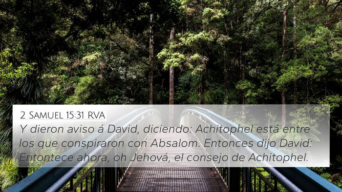 2 Samuel 15:31 RVA Bible Verse Image