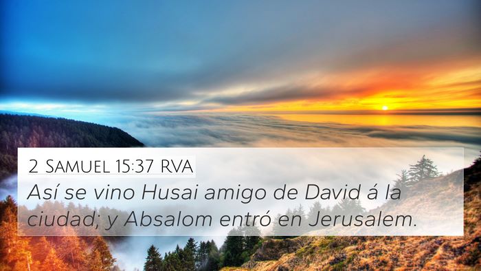 2 Samuel 15:37 RVA Bible Verse Image