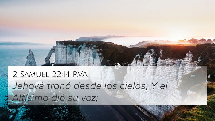 2 Samuel 22:14 RVA Bible Verse Image