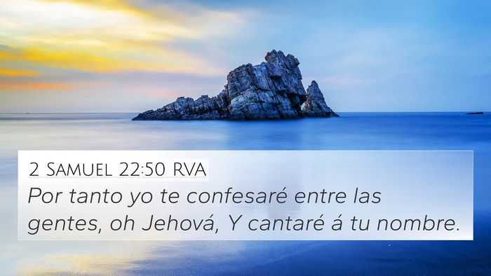 2 Samuel 22:50 RVA Bible Verse Image