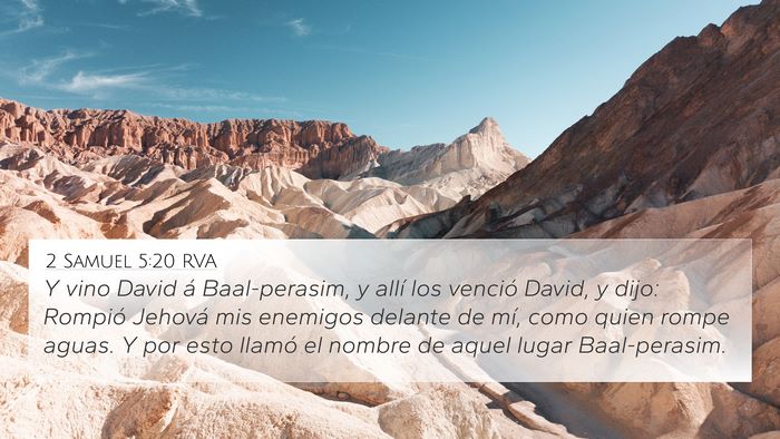 2 Samuel 5:20 RVA Bible Verse Image