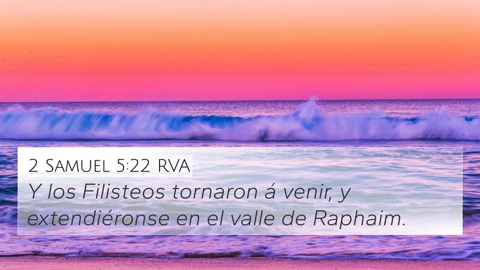 2 Samuel 5:22 RVA Bible Verse Image